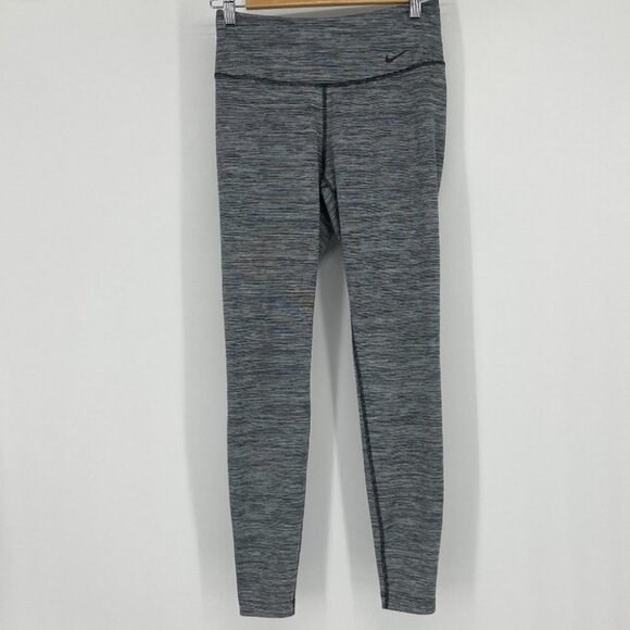 Nike Dri Fit grey Heathered recycled  leggings 27” small - Picture 2 of 16